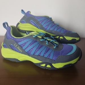 L.L. Bean Girls Bungee Cord No Tie Hiking Shoes